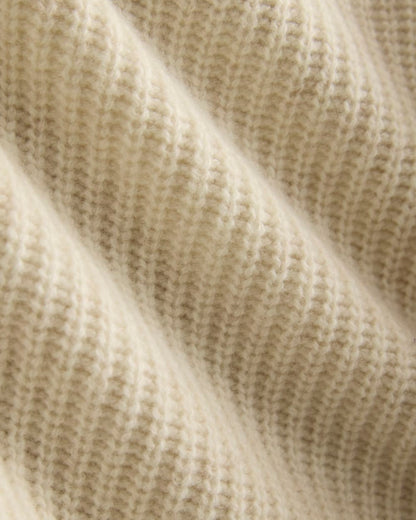 The Half-Zip Sweater in Luxe Merino | Heathered Oat