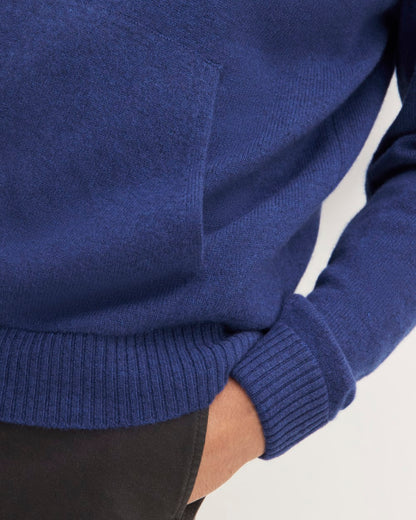 The Felted Merino Hoodie | Bellwether Blue Heather