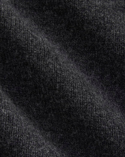 Luxe Merino Quarter-Zip Pullover | Heathered Black