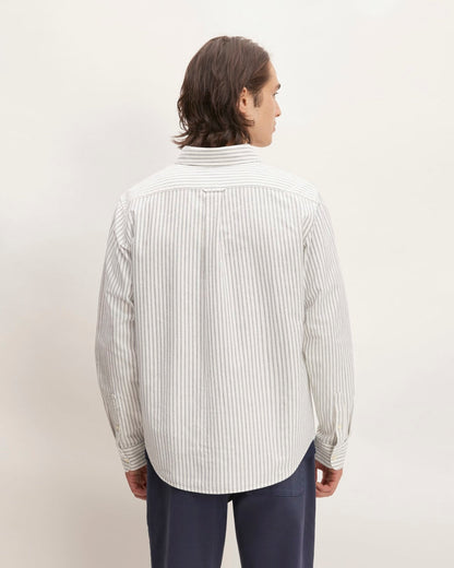 The Classic Oxford Shirt | Bone/Navy | Tall
