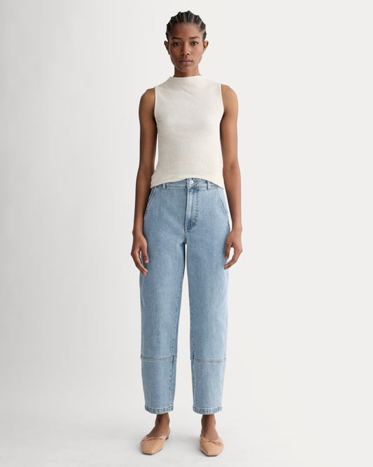 The Utility Barrel Jean | Light Indigo | Regular