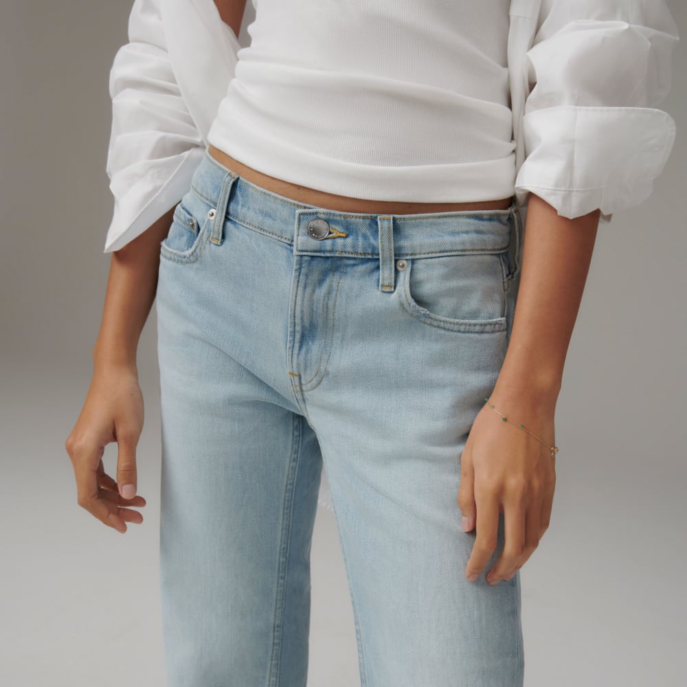 The Low-Rise Shortie Jean | Fog