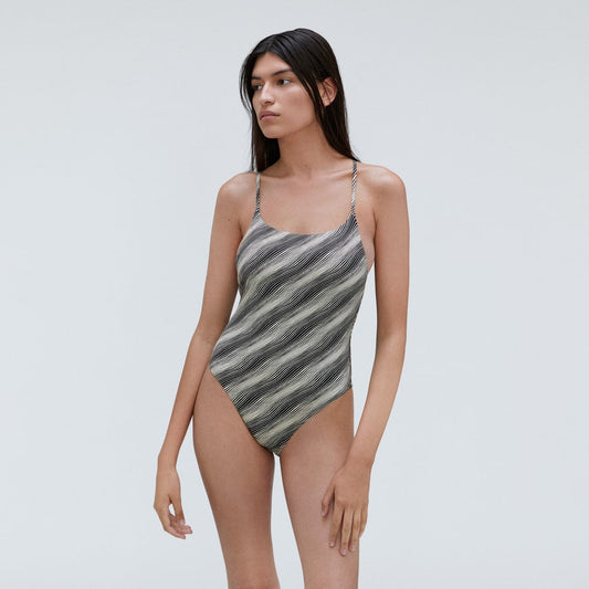 The String One-Piece |  Black / Canvas