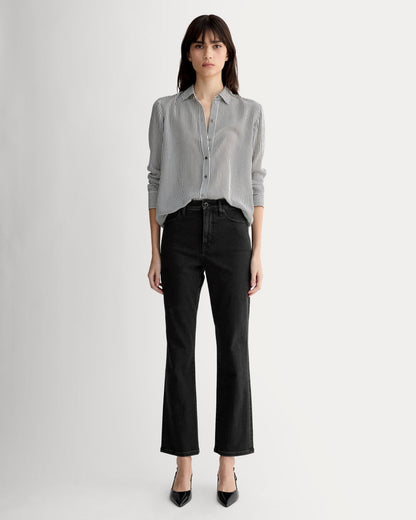 The High-Key Stovepipe Jean | Washed Black