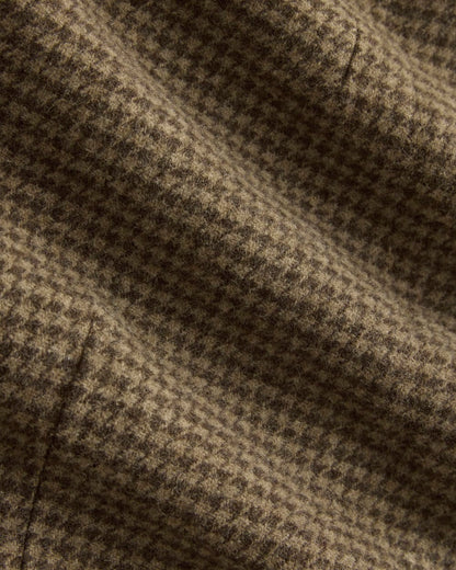 The Oversized Blazer in Wool | Brown Houndstooth