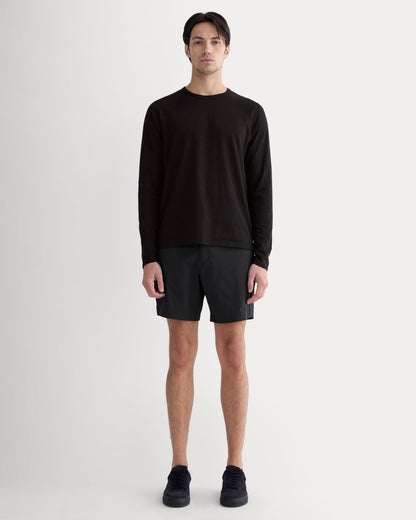 The Rec Long-Sleeve Crew | Black