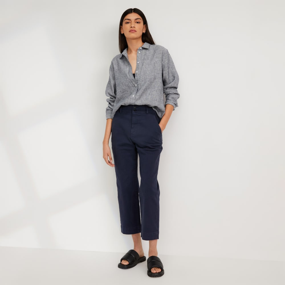 The Must-Have Shirt in Linen | Canvas Tan / Navy