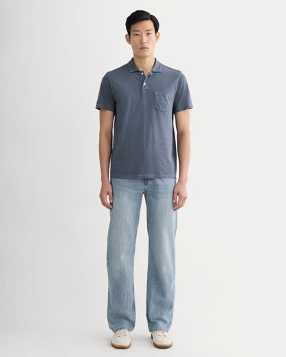 The Essential Organic Garment-Dyed Polo | Navy