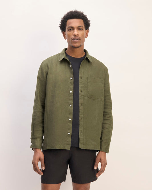 The Linen Straight Hem Shirt | Kalamata