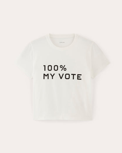 The Voter Tee in Essential Cotton | White