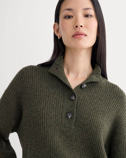 The Cocoon Henley in Wool Cashmere | Heather Beech
