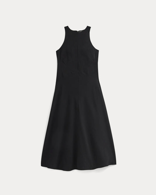 Sleeveless Seamed Dress | Black