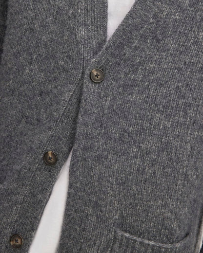 The Cloud Relaxed Cardigan | Heathered Dark Charcoal