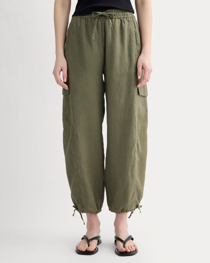 The Cargo Curve Pant in Linen | Kalamata
