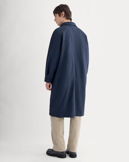 Re:Cycled Nylon Mac Coat | Deep Navy