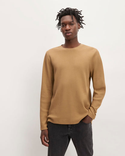 The Waffle Long-Sleeve Crew | Toasted Coconut