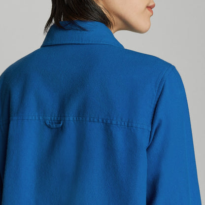 The Classic Cotton Flannel Shirt | Lapis Blue