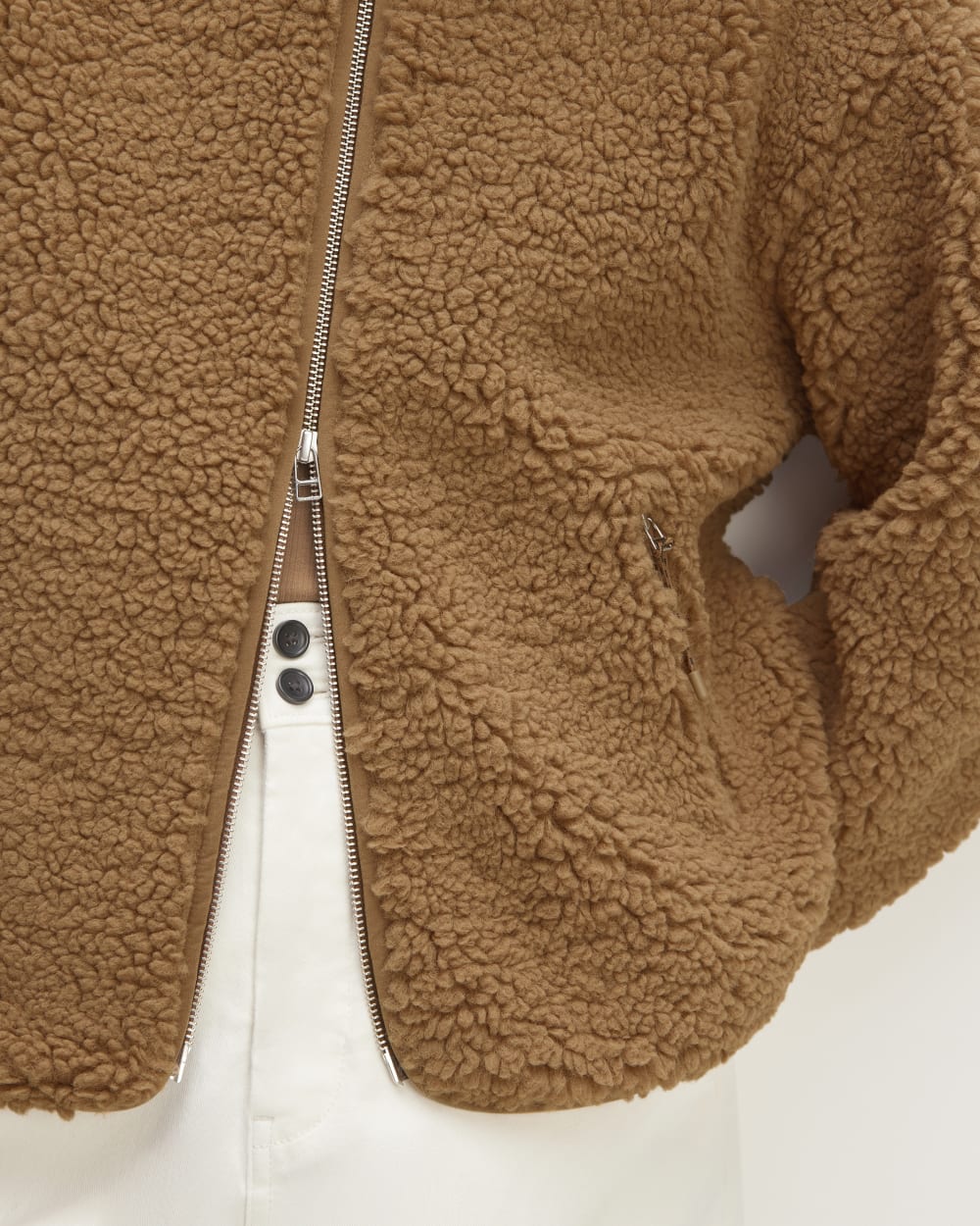 The ReNew Fleece Full Zip | Toasted Coconut