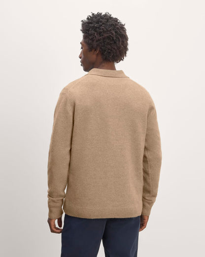 The Classic Polo in Luxe Merino | Oat Melange
