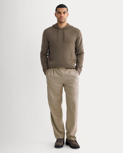 The Felted Merino Hoodie | Heather Chocolate Martini