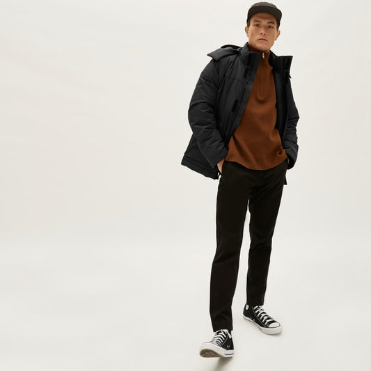 The ReNew Short Parka | Black