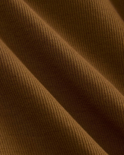The Luxe Rib Crew | Toffee