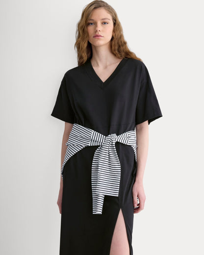 Weekend Tee Midi Dress | Black