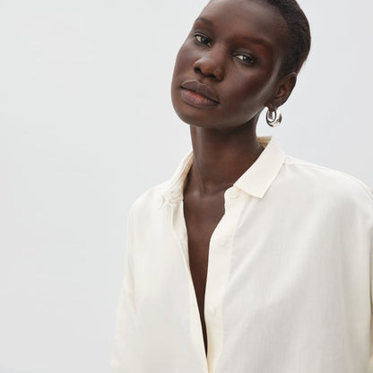 The Drapey Square Shirt | Bone