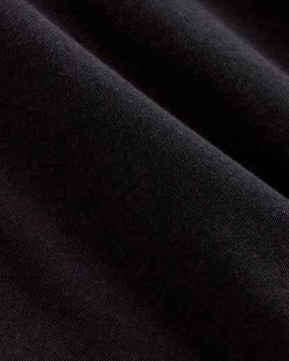 The Slouchy V-Neck Tee in Cotton Linen | Black