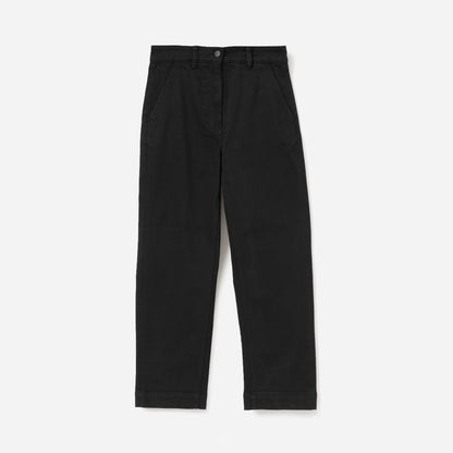 The Straight-Leg Crop | Black | Short