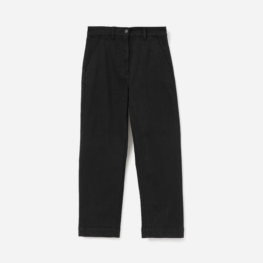 The Straight-Leg Crop | Black | Short