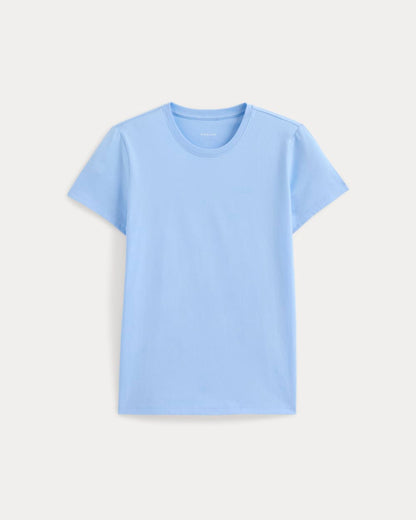 The Slim Crew in Essential Cotton | Open Air Blue