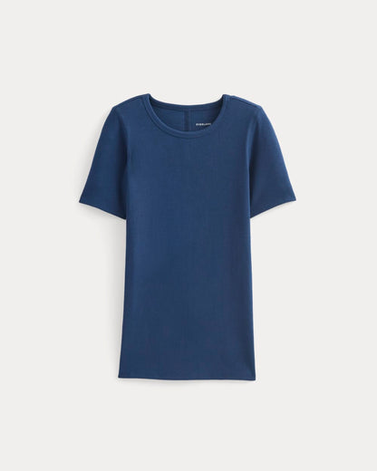 The Luxe Rib Crew | Estate Blue