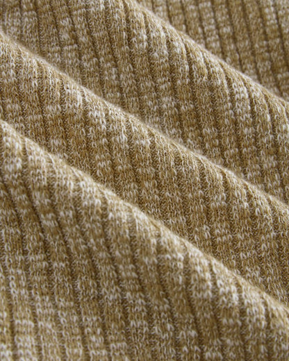 The Cozy Rib Long-Sleeve Tee | Cornstalk / Bone Twist