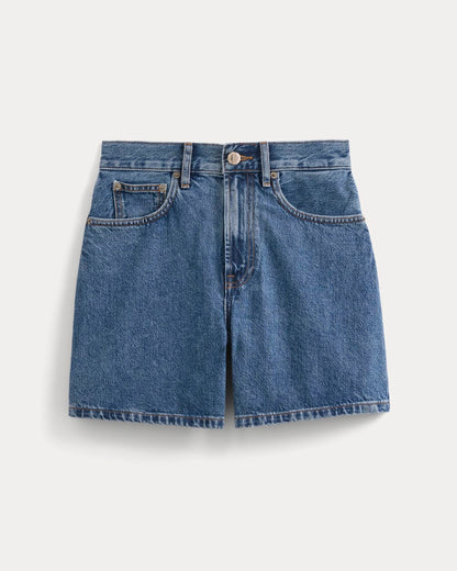 Way-High® A-Line Denim Short | Ocean