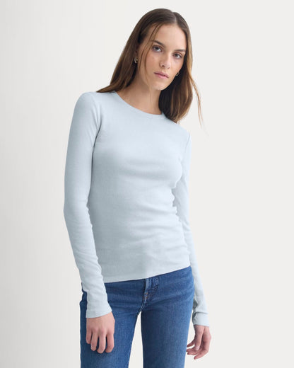 Tissue Long-Sleeve Crew | Skywriting