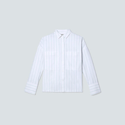 The Boxy Oxford | Mint / White