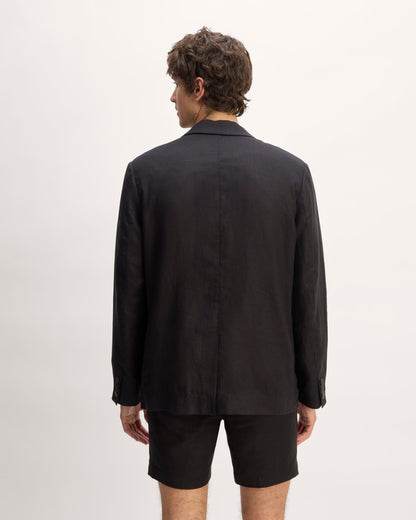 The Linen Blazer | Black