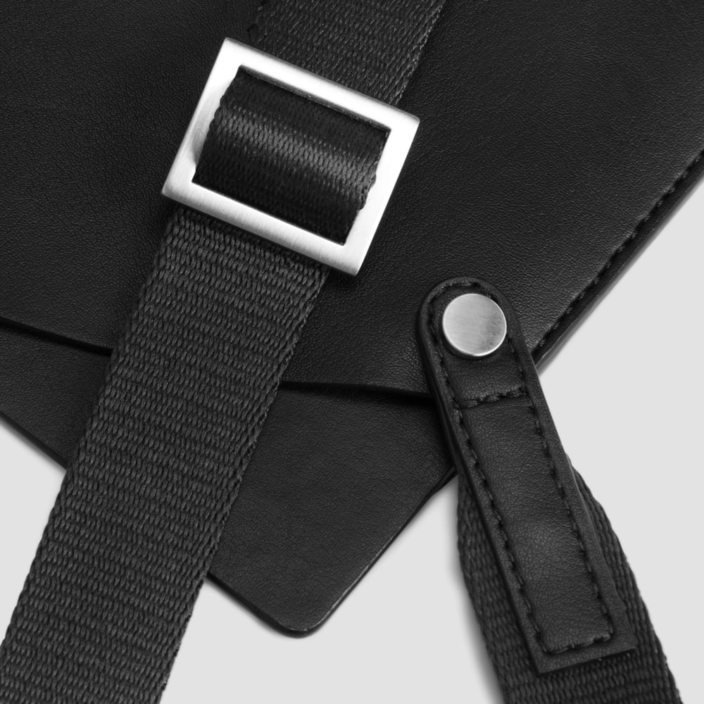 The Cactus Leather Mini Sling Bag | Black