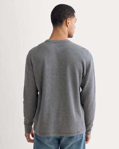 Thermal Crew in Cozy Waffle | Heathered Charcoal