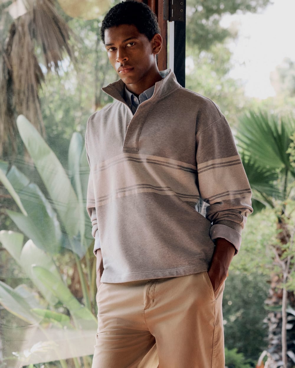 Off-Duty Terry Pullover | Vintage Heather Grey / Bone