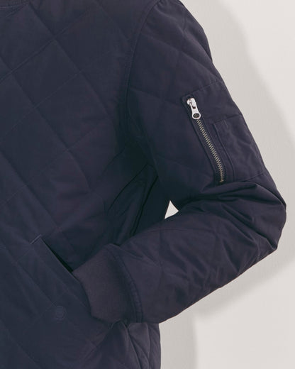 The Quilted Bomber | Navy