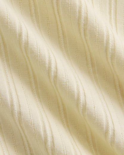 Scoop-Neck Tank in Pointelle | Lemon Icing