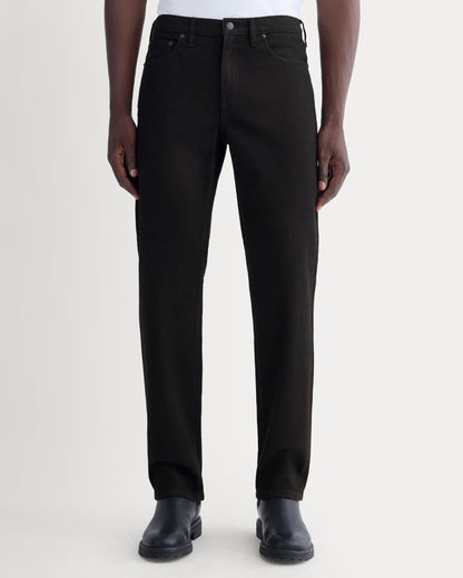 The Organic Cotton Straight-Leg Jean |  Black