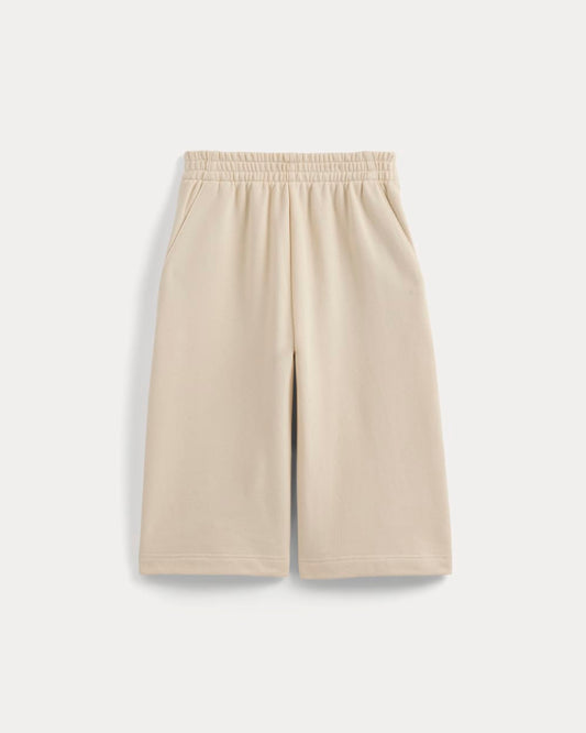 Lightweight Terry Long Shorts | Parchment
