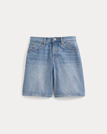 Loose Jean Short | Light Wash