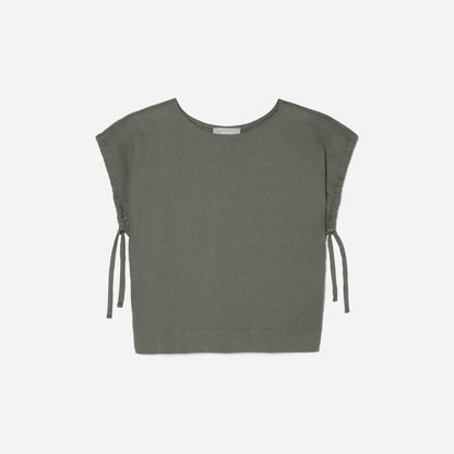 The Drawstring Tunic | Pewter Green
