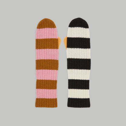 The Cashmere Mittens | Multi Stripe