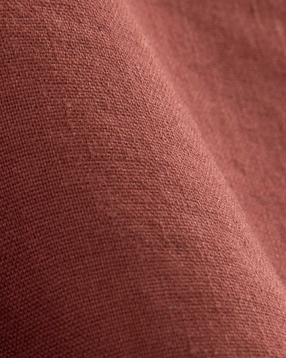 The Shift Dress in Stretch Linen | Henna Red