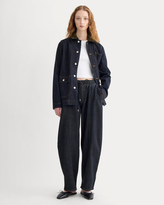 The Drawstring Baggy Jean | Dark Indigo